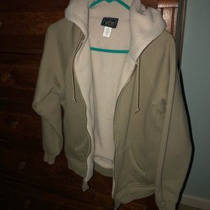 Fleeced lined zip up sweatshirt